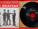 1964 Beatles She Loves You SWAN 45rpm Picture Sleeve 1st press NO George Martin