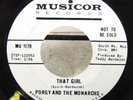 Porgy And The Monarchs That Girl/If It's For Real Baby 45 RPM White Label Promo