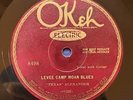 PREWAR BLUES 78 • Texas Alexander • Okeh 8498 • Levee Camp Moan Blues • E