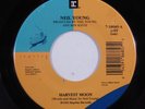 Rock 45 NEIL YOUNG Harvest Moon REPRISE with jukebox tag r