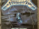 Metallica Ride The Lightning Banzai Records Canada White Label Vinyl Record 1984