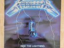 METALLICA RIDE THE LIGHTNING LP VINYL MRI 769 MEGAFORCE RECORDS 1984 FIRST PRESS
