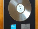 THE BOOMTOWN RATS “Tonic for the Troops”  Genuine BPI Platinum Disc Record Award