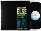 Cannonball Adderley - Somethin' Else LP - Blue Note Mono DG RVG Ear 47 W 63rd