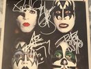 Kiss Dynasty signed Lp Gene Simmons Paul Stanley Ace Frehley Peter Criss
