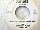 The Thirteenth Floor Elevators-Contact 45-You're Gonna Miss Me-Disc is NOS