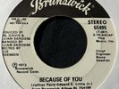 Rare Orig Northern Soul 45 - Jackie Wilson - Because Of You - Brunswick - Promo
