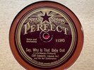 78Rpm, Jazz / Personality, Cliff Edwards Hot Combo 'Say, Who's That Baby Doll'