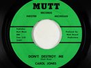 Northern Soul Funk 45 - Carol Jones - Don't Destroy Me - Mutt VG++ horns version