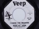 Northern Soul 45 ROSE St. JOHN I Know The Meaning VEEP promo HEAR u