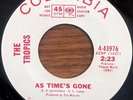 THE TROPICS - Time / As Time's Gone COLUMBIA GARAGE ROCK PROMO 45 VG+