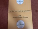 BBC Transcription Service Vinyl LP Theatre A Twist Of Lemon / Inukshuk 4898/s